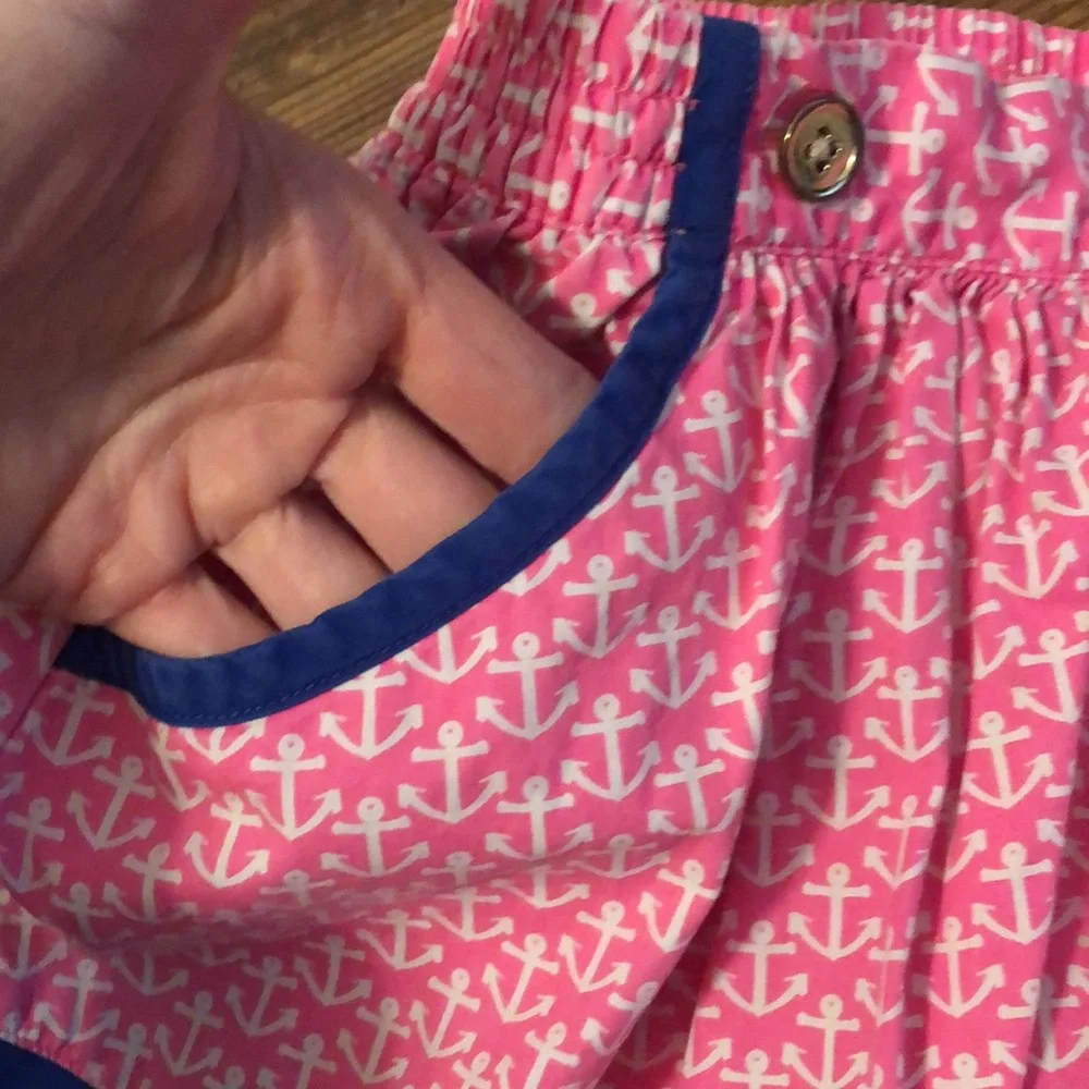 Gymboree l Blue Pink Nautical Skirt Anchors Shorts